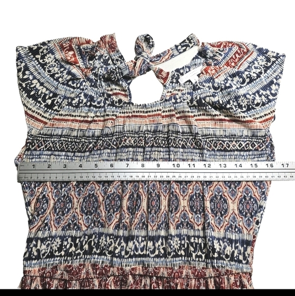 Women's LC Lauren Conrad Abstract Stripe Pleated Shift Dress - Picture 8 of 14